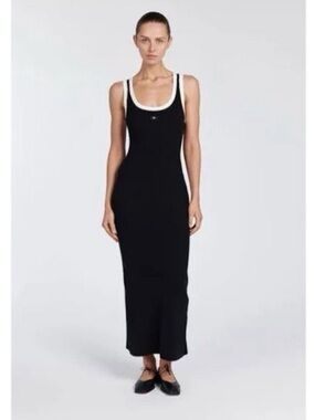Contrast Tank Midi Dress